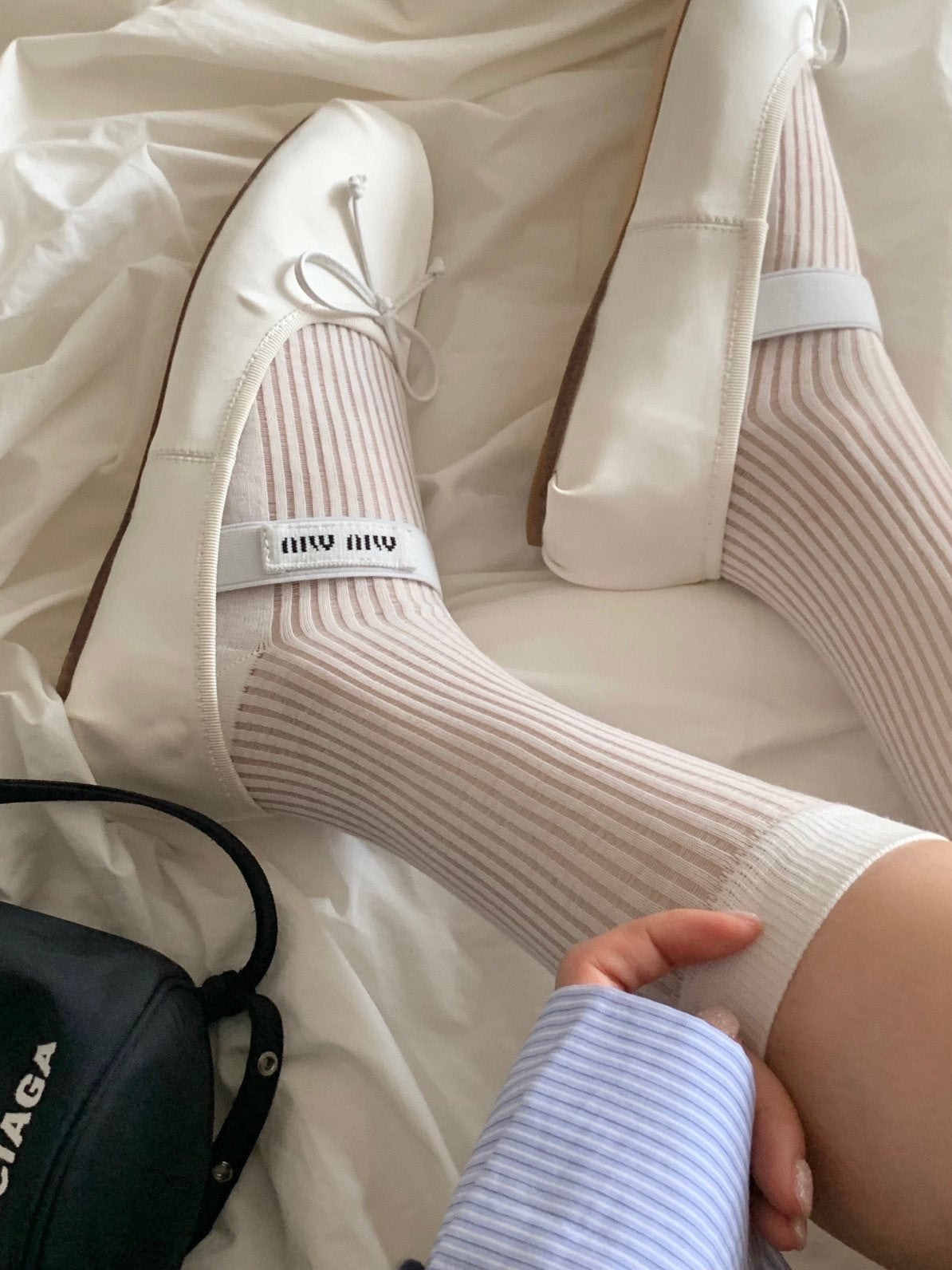 middle see-through socks-4col