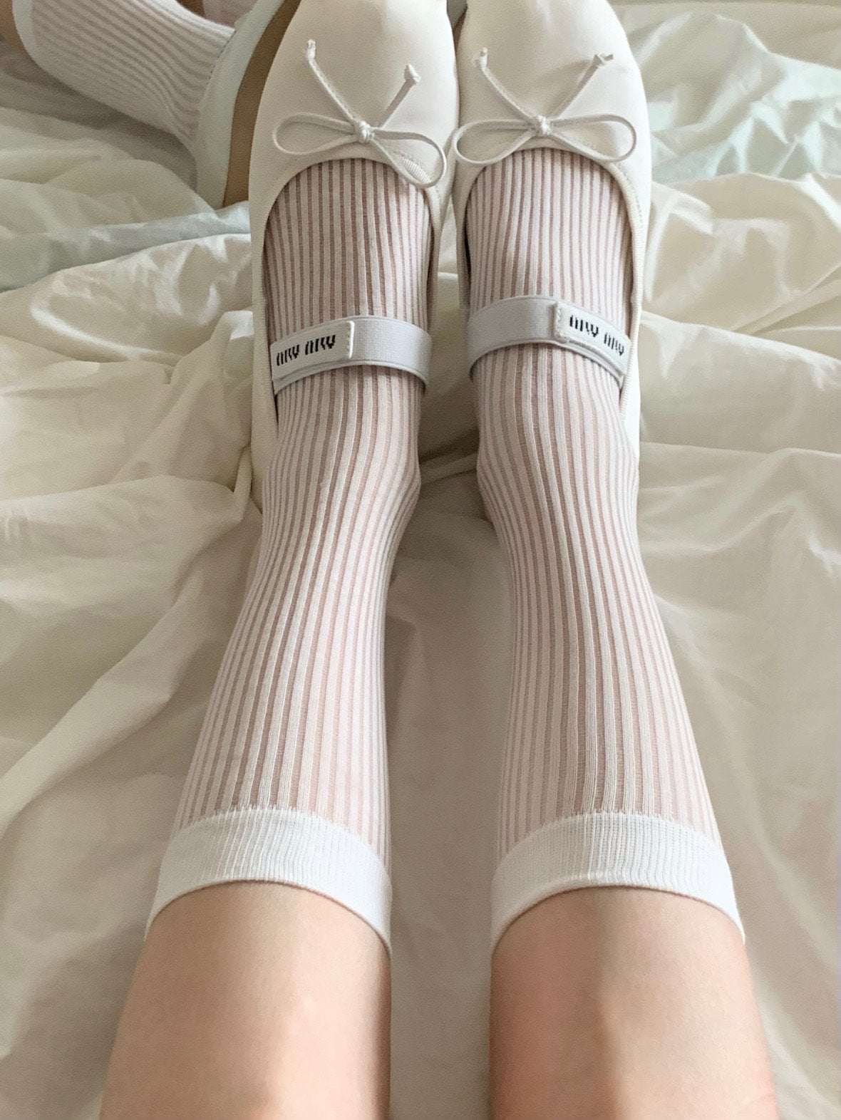 middle see-through socks-4col