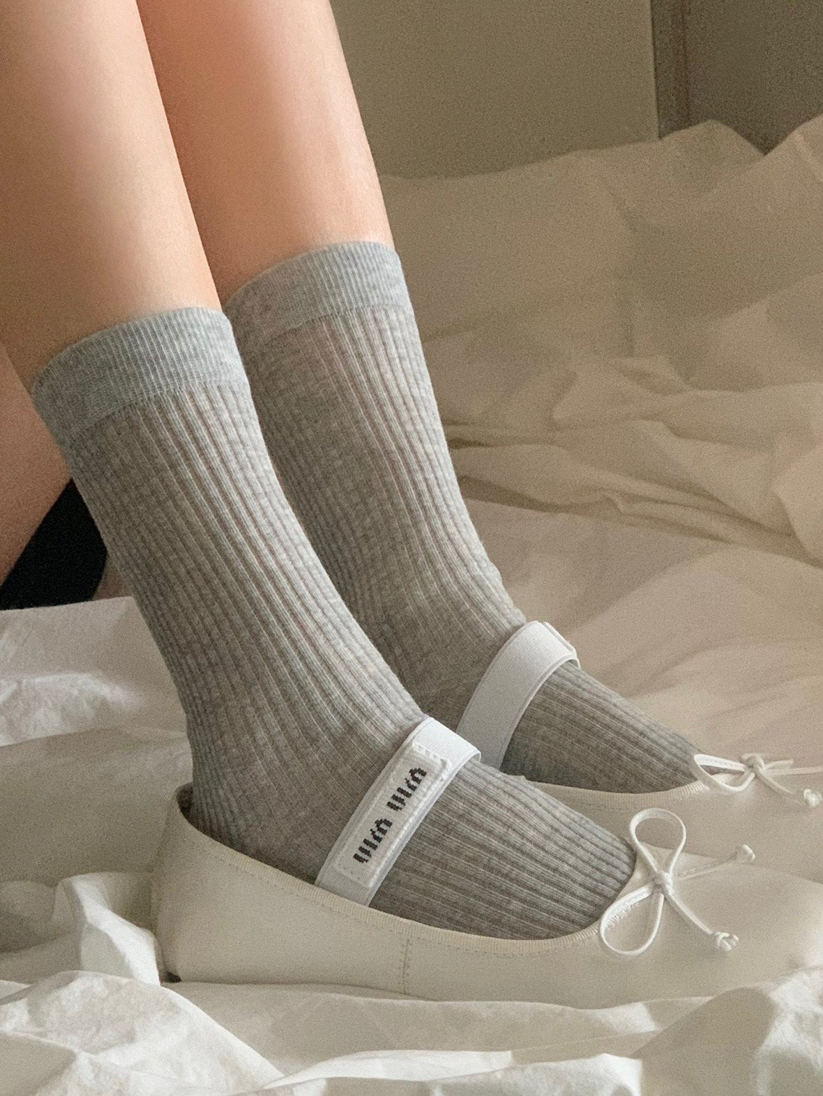 middle see-through socks-4col