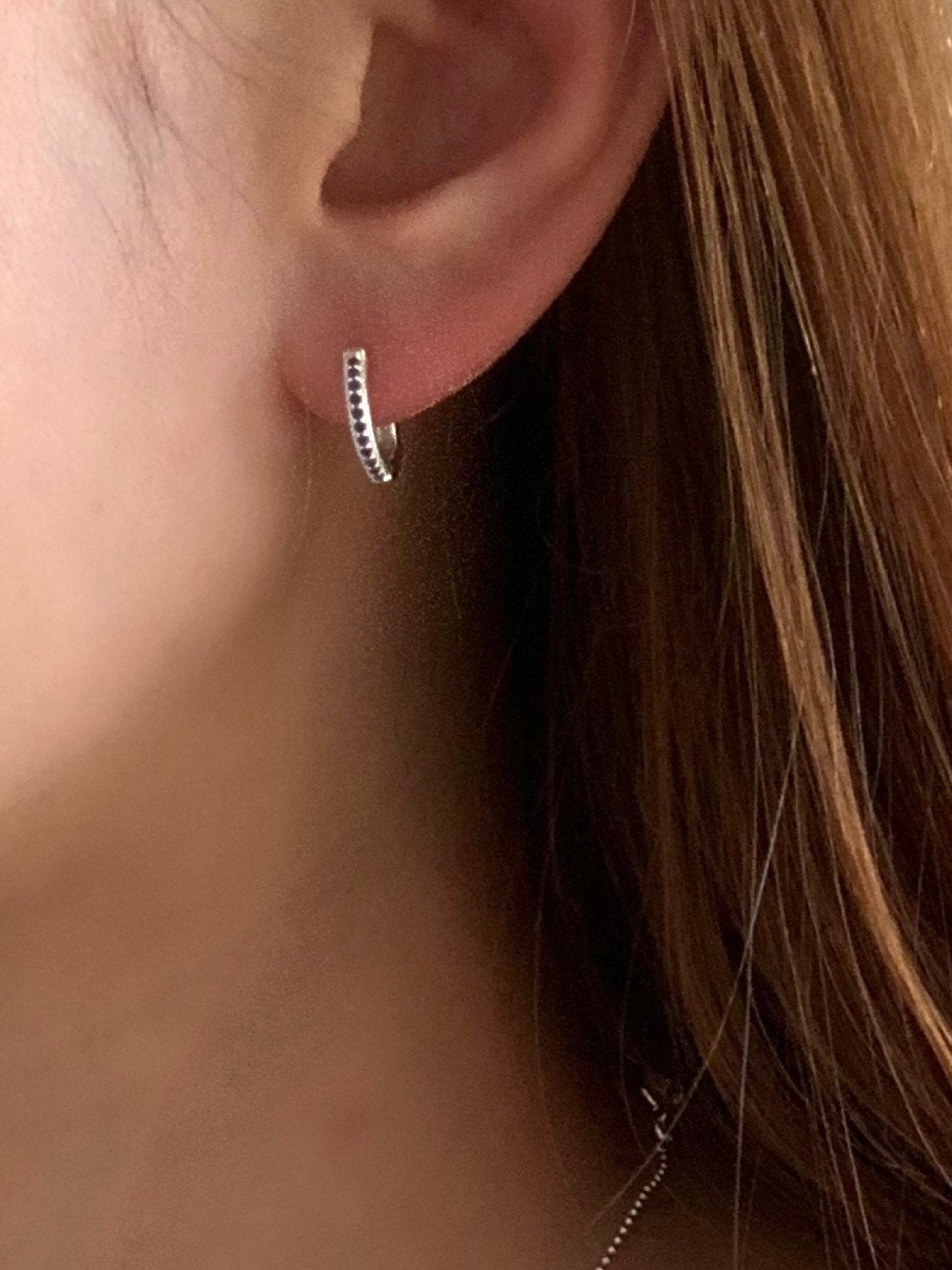 Cubic water drop earrings