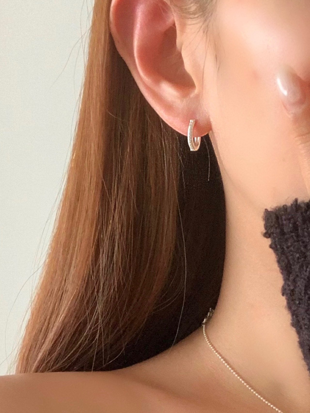 Cubic water drop earrings