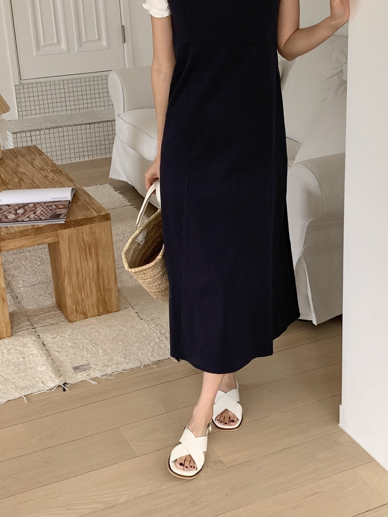 Cross flat sandals