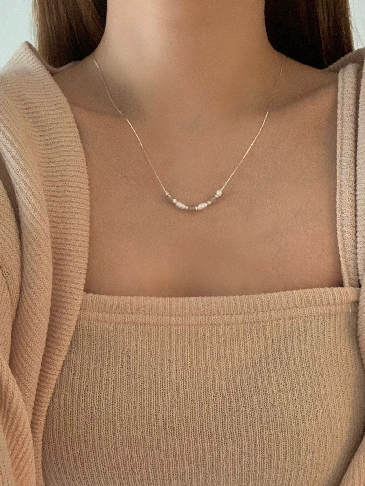 Rose Quartz Pearl Necklace