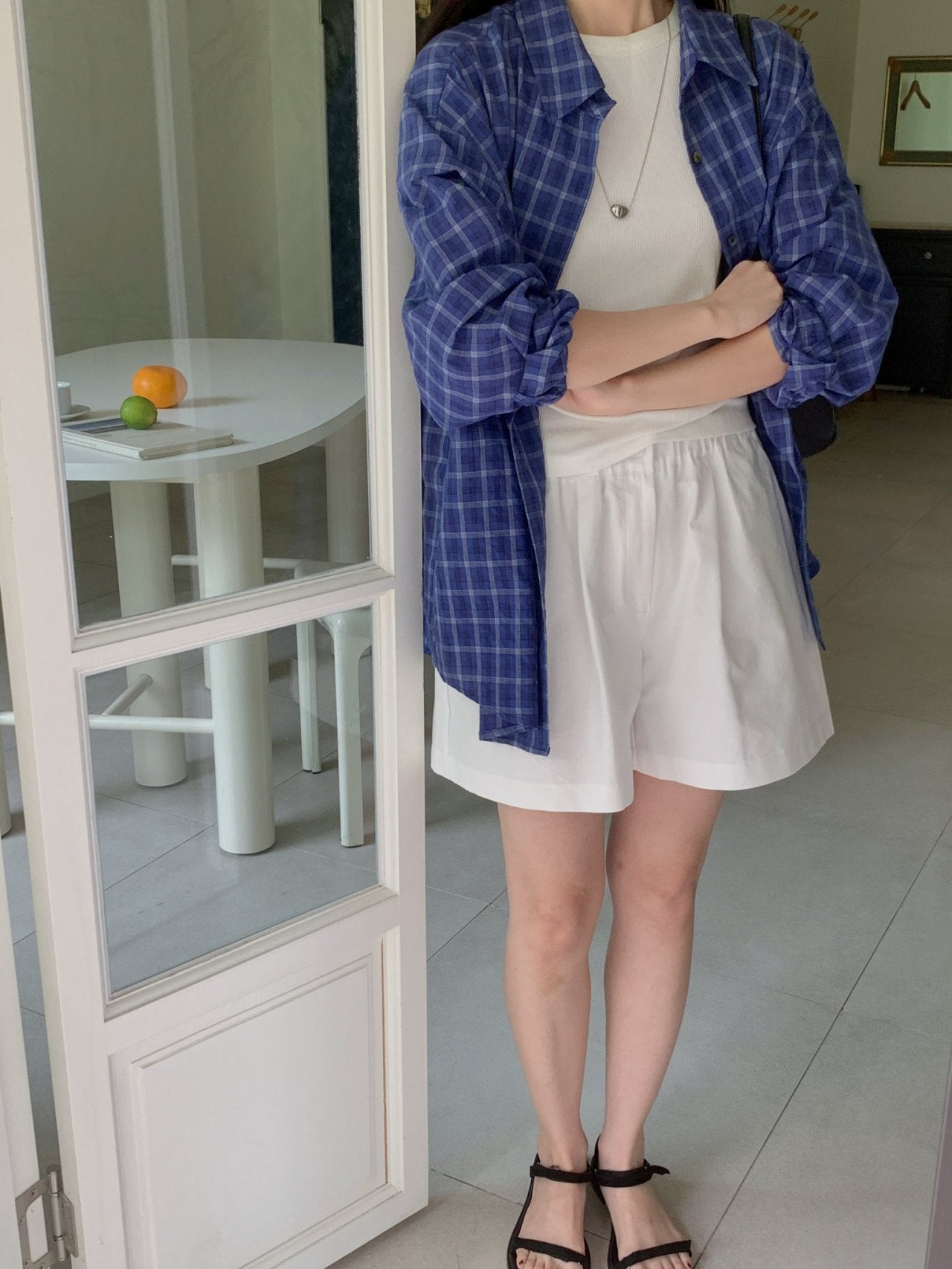 Today check shirt-3col