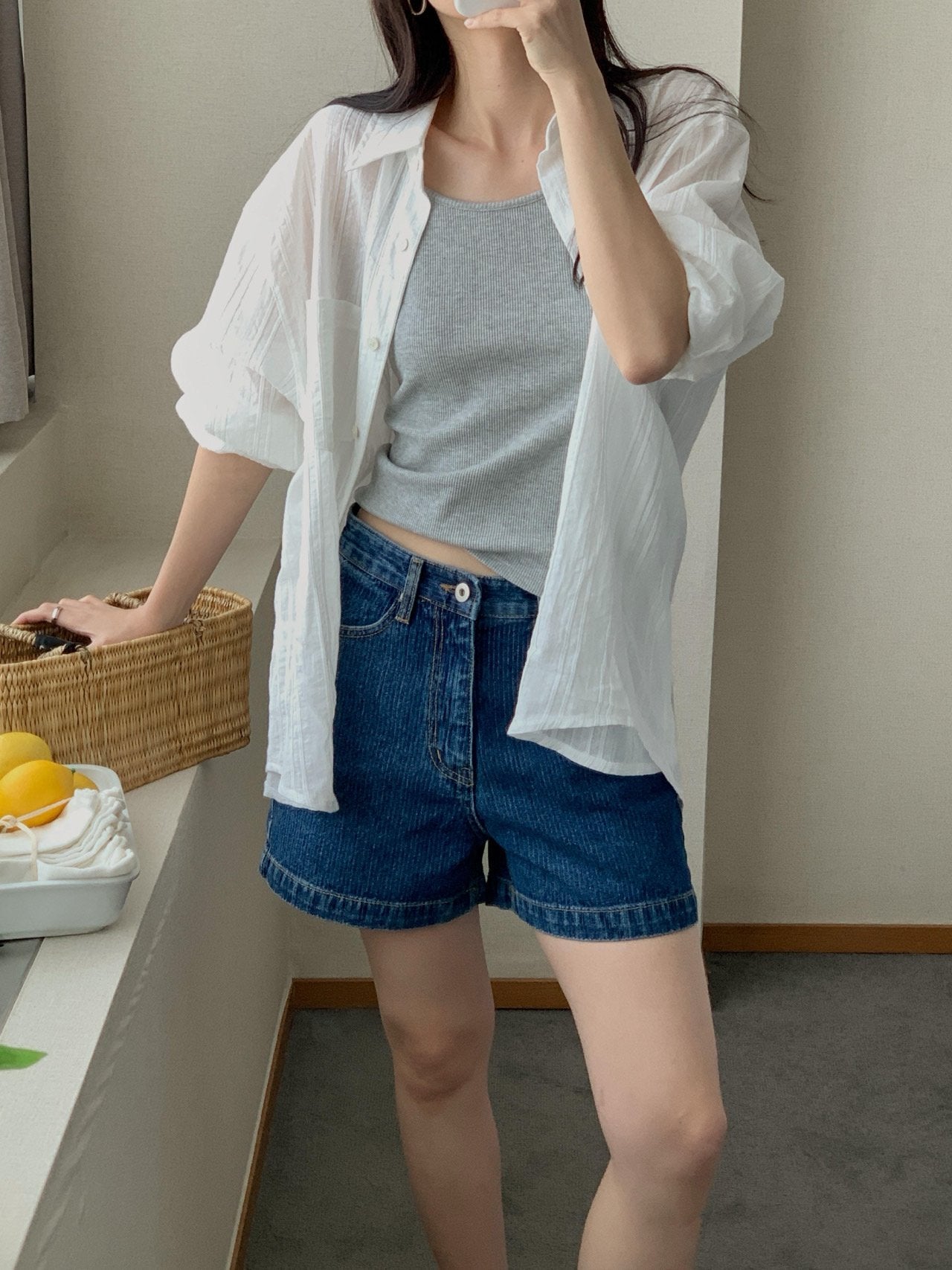 Waffle sleeveless-4col