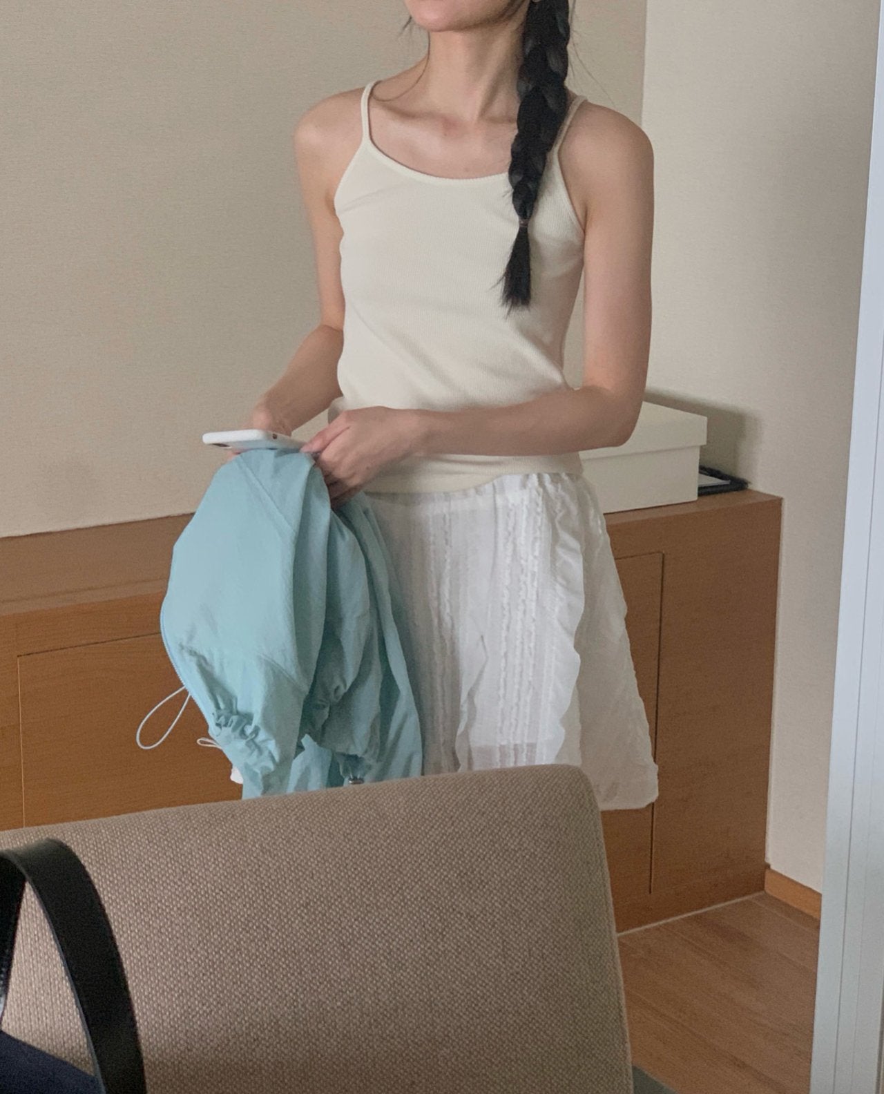 Waffle sleeveless-4col