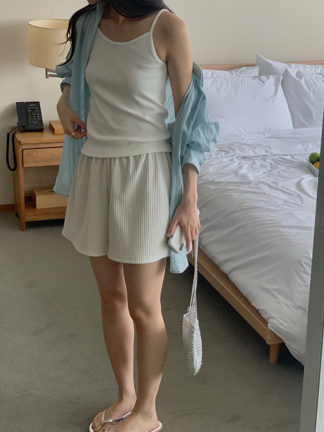 Waffle sleeveless-4col