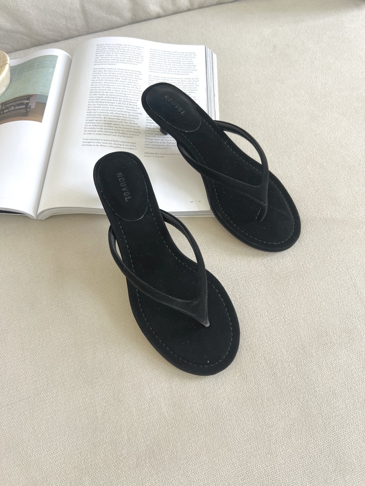 3cm suede sandals