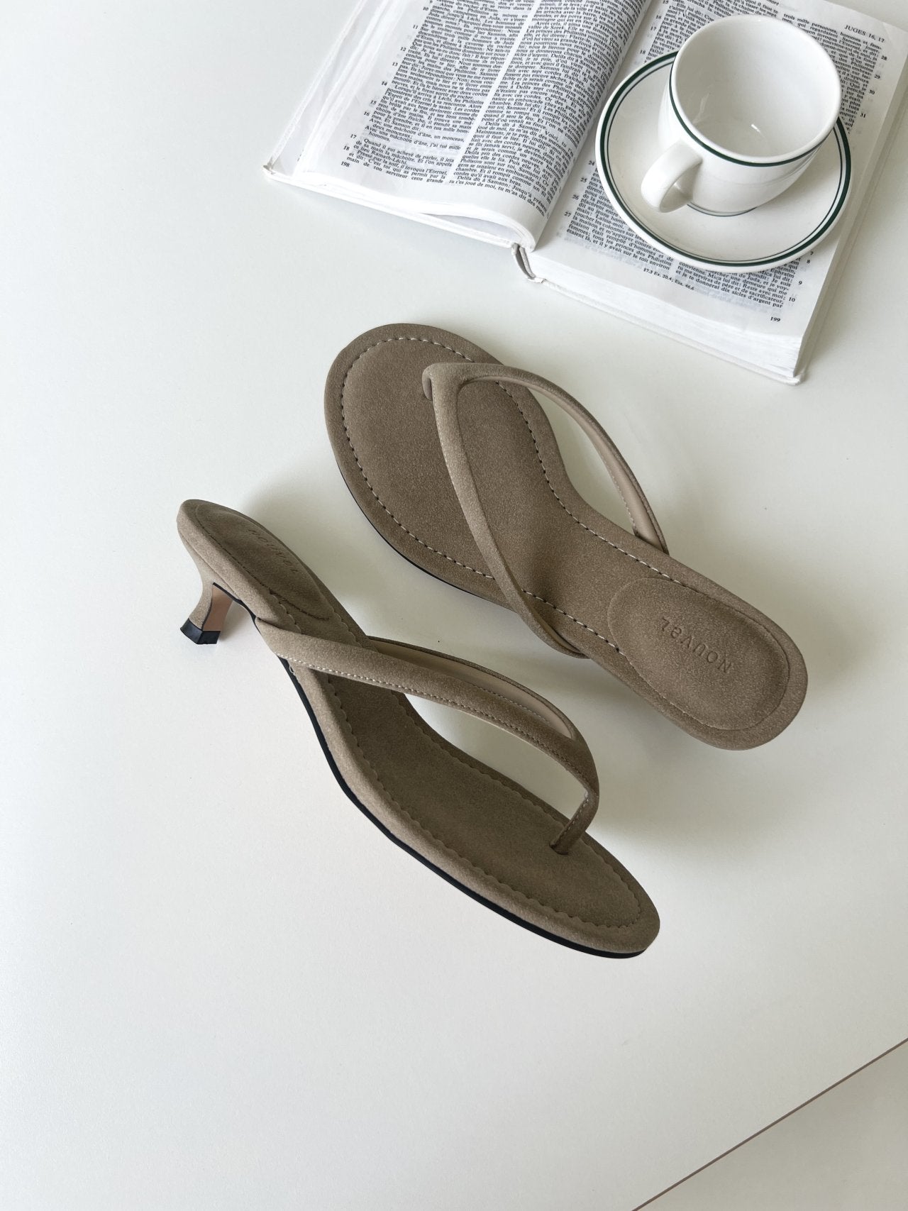 3cm suede sandals