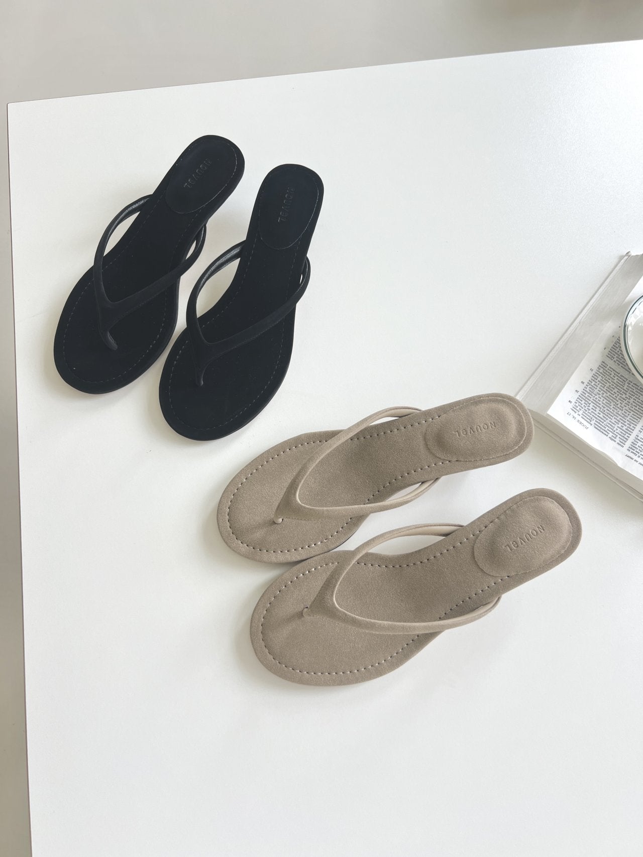 3cm suede sandals