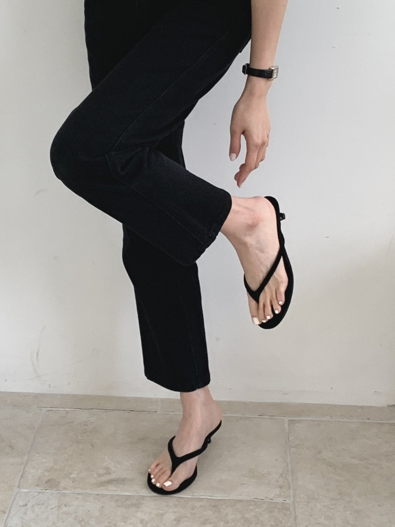 3cm suede sandals