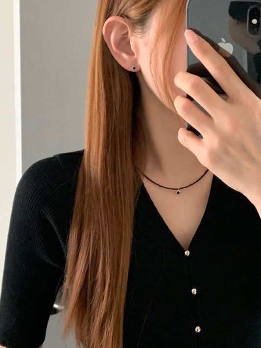 Dot Necklace&earrings