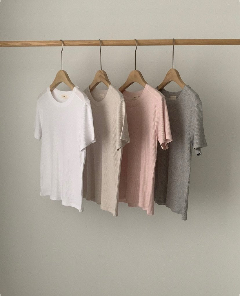Maron rib T-4col