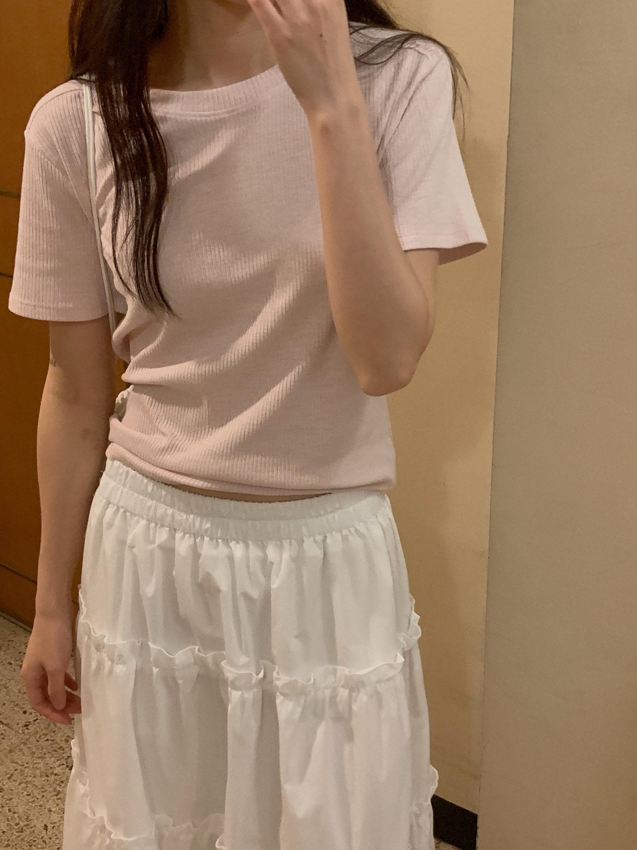 Maron rib T-4col