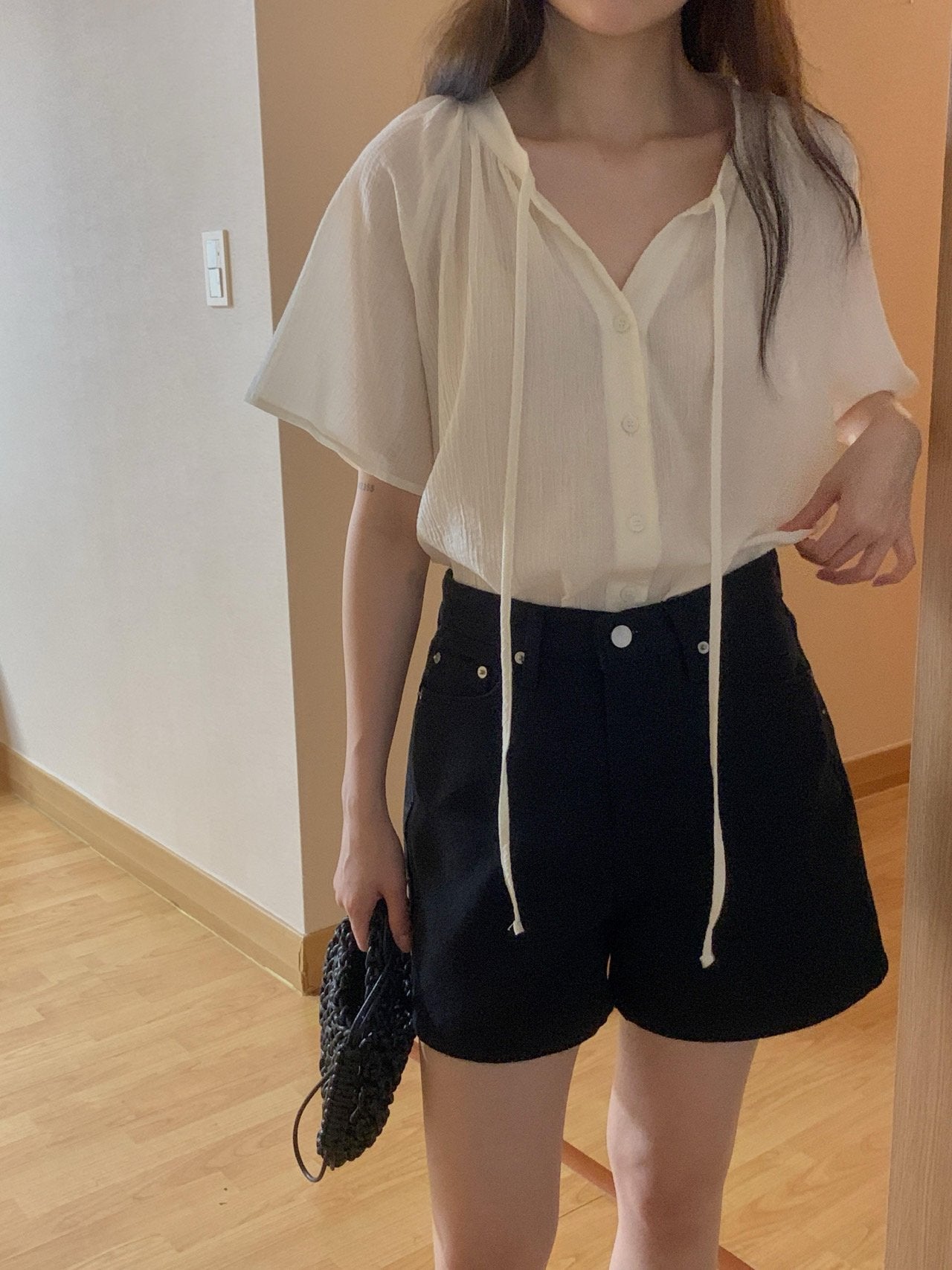 Loe shirring blouse-3col