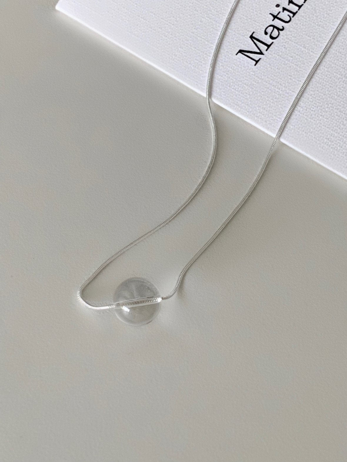 clear water necklace