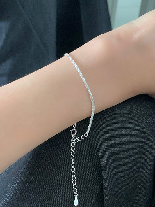 glitter chain bracelet