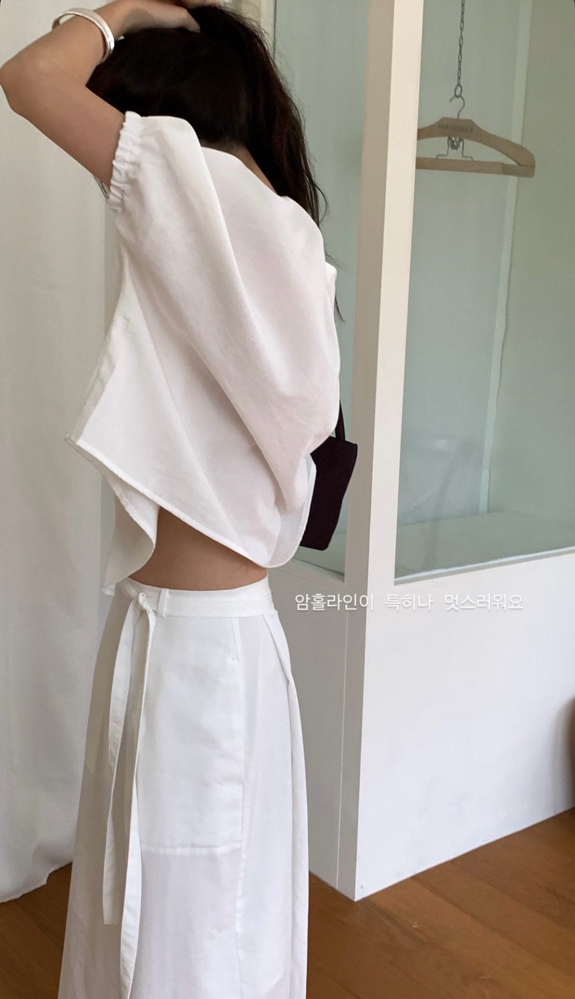 deondo lin pocket wrap skirt-2col