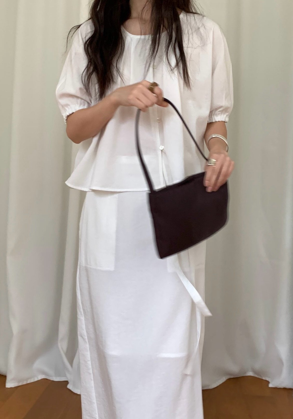 deondo lin pocket wrap skirt-2col