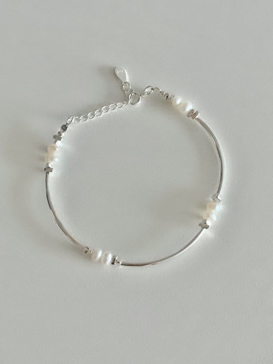 bangle pearl bracelet