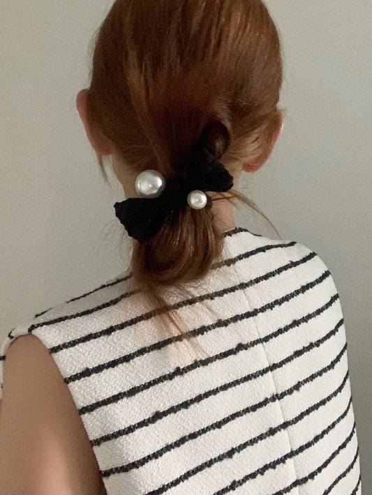 pearl ribbon headband-4col