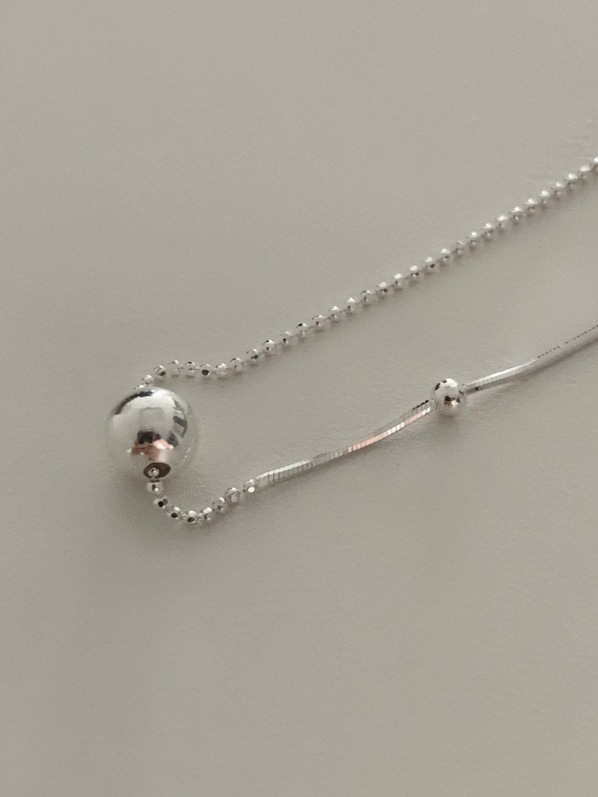 mix silver ball bracelet