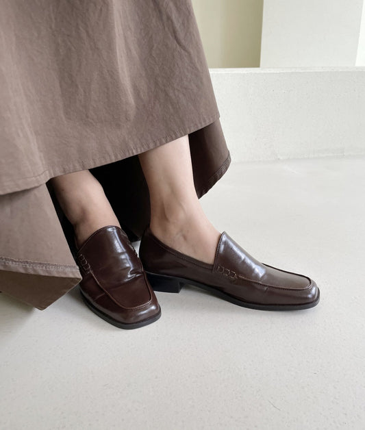 Square simple loafers