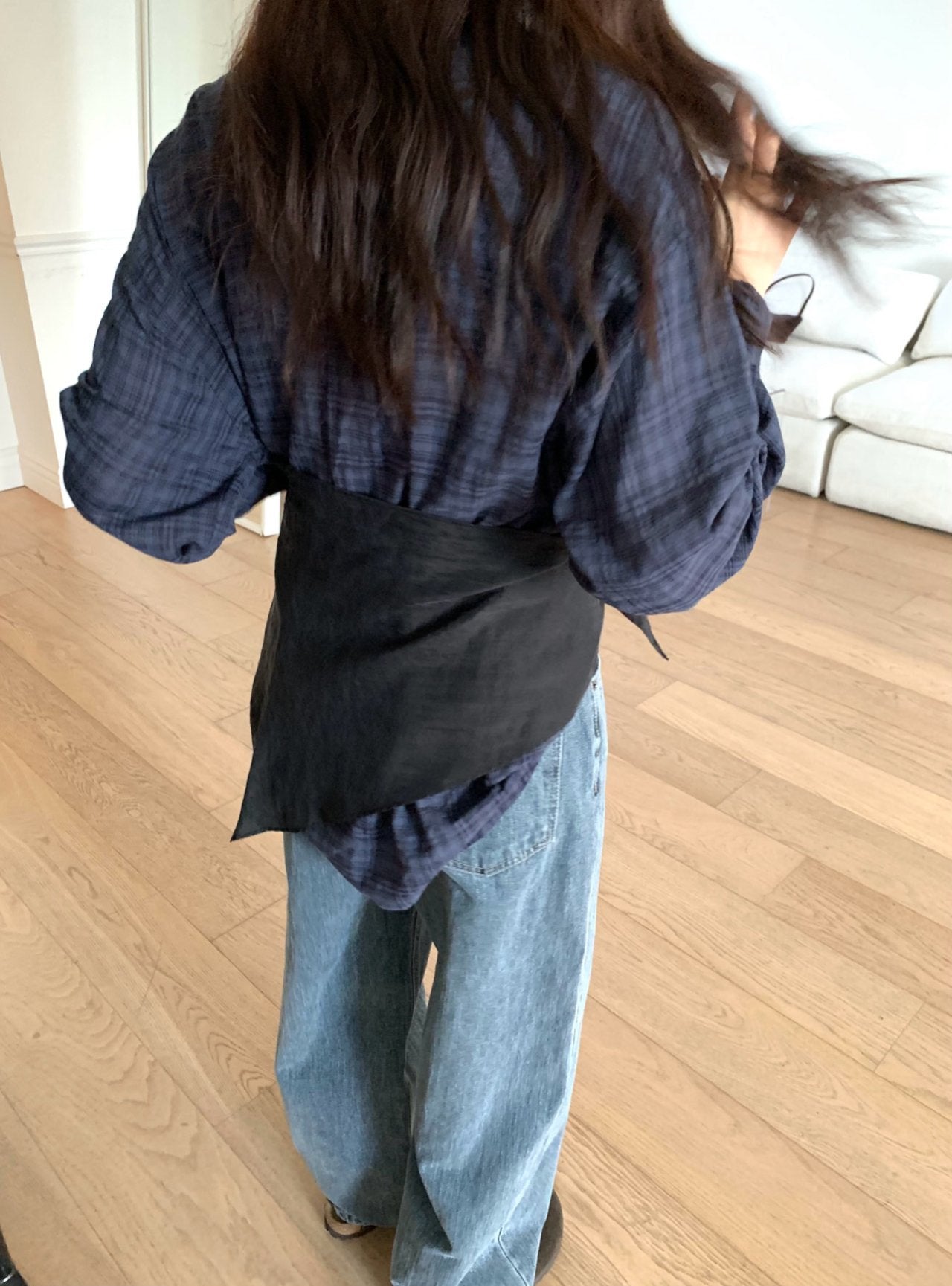 deondo plaid check shirt-3col