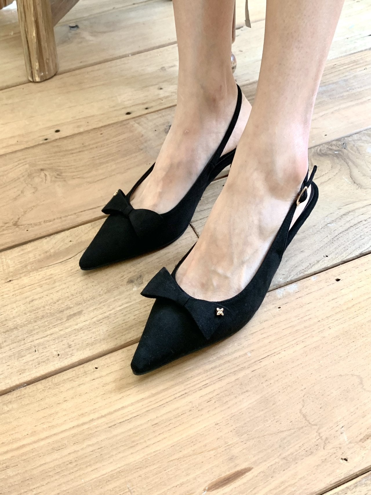 ribbon suede sling back-3col