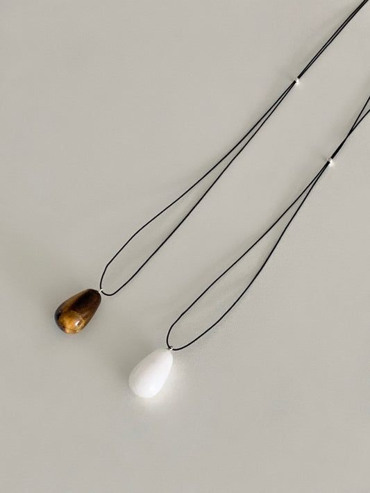 Waterdrop long necklace