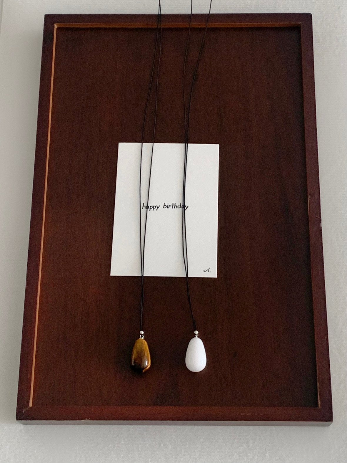 Waterdrop long necklace