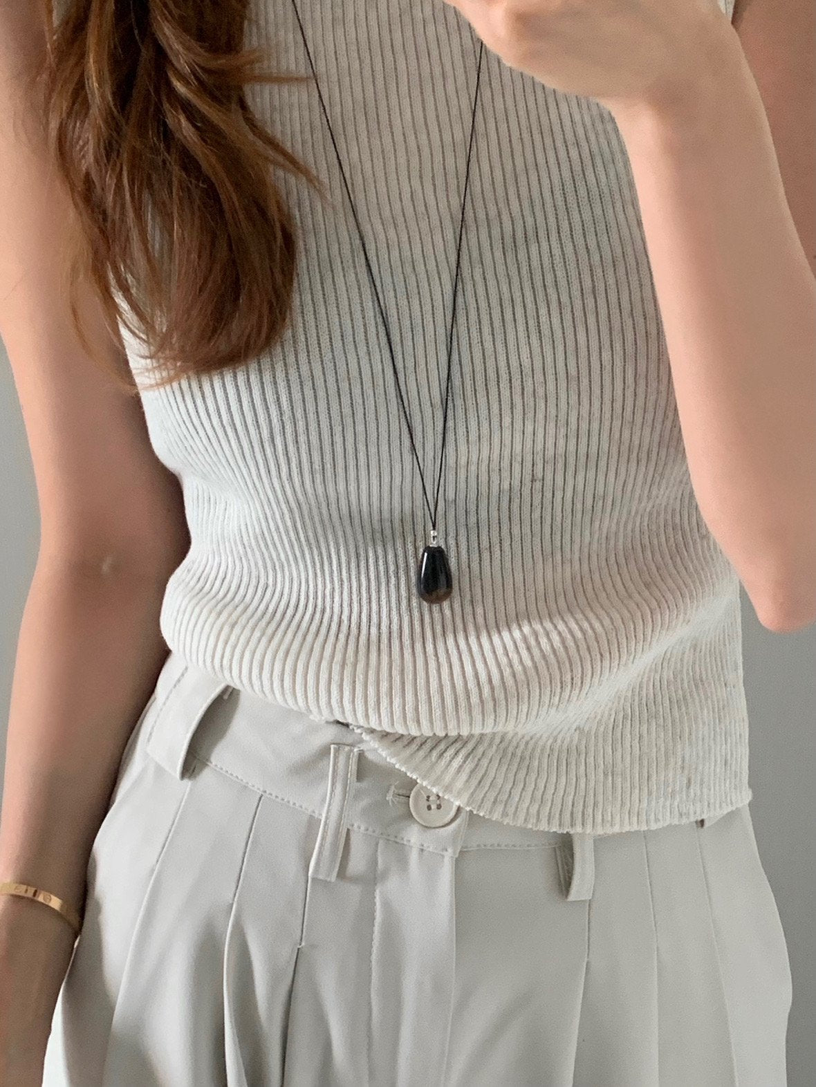 Waterdrop long necklace