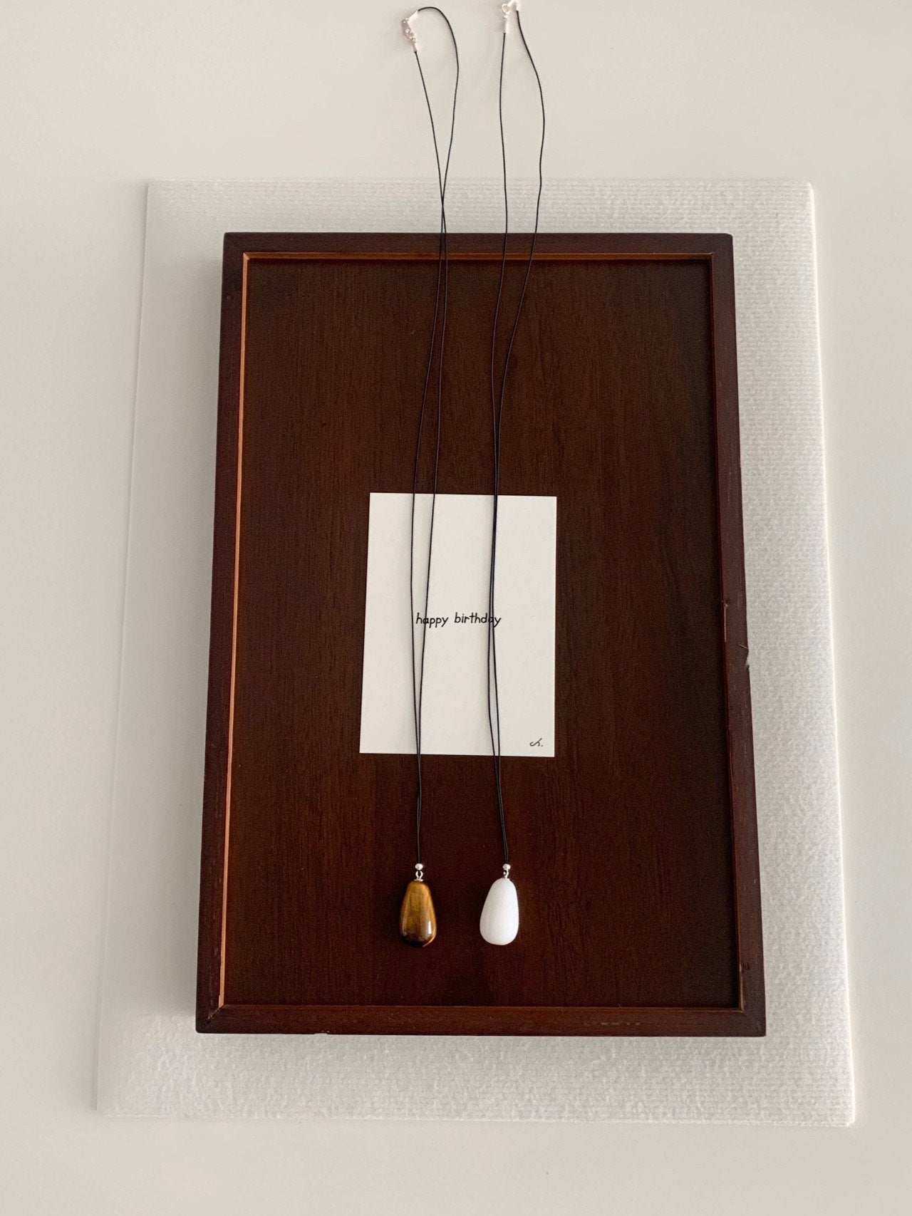 Waterdrop long necklace