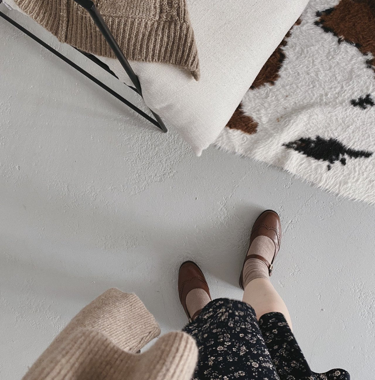 Vintage wingtip mary jane loafer