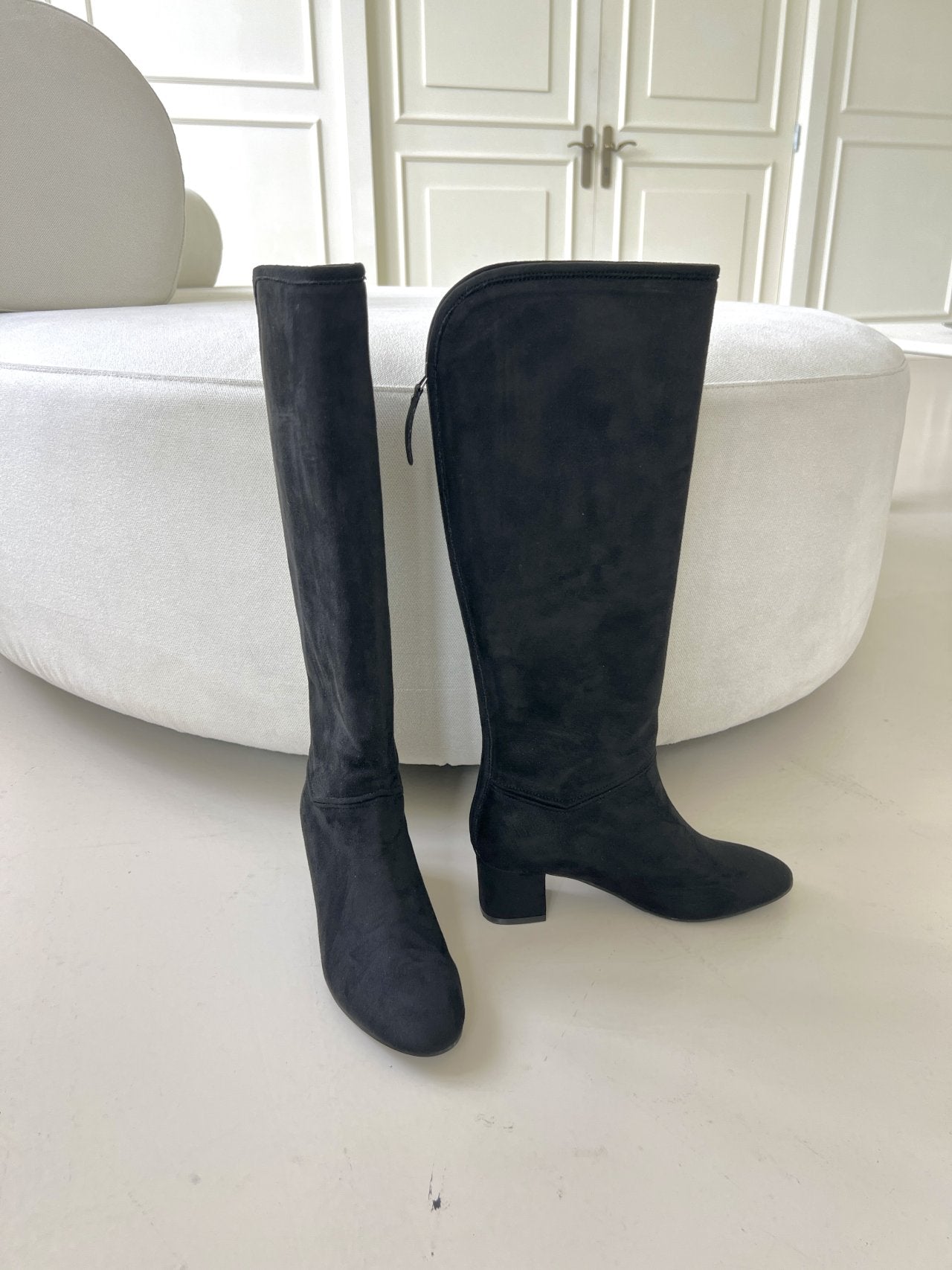 Suede 6 cm Lip Line Long Boots