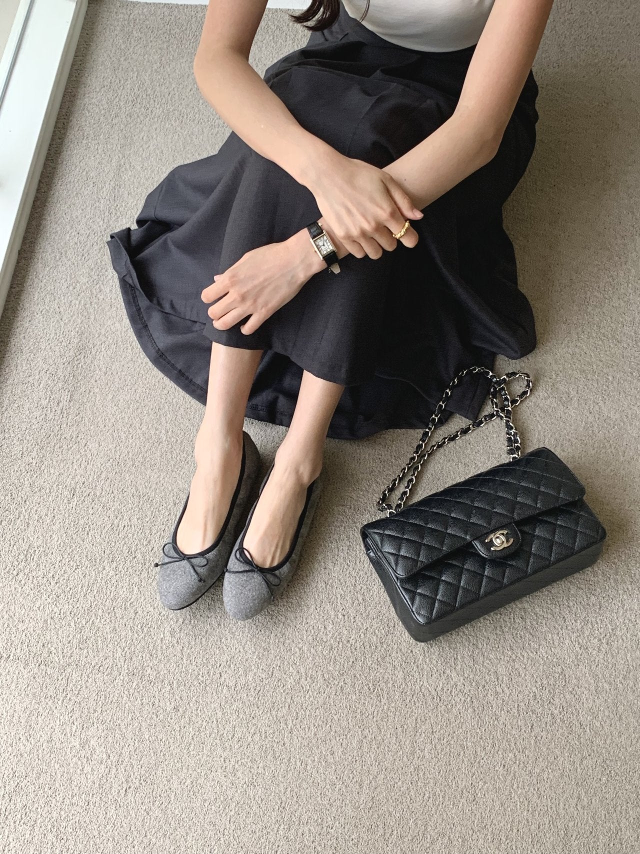 crumpled ribbon flat