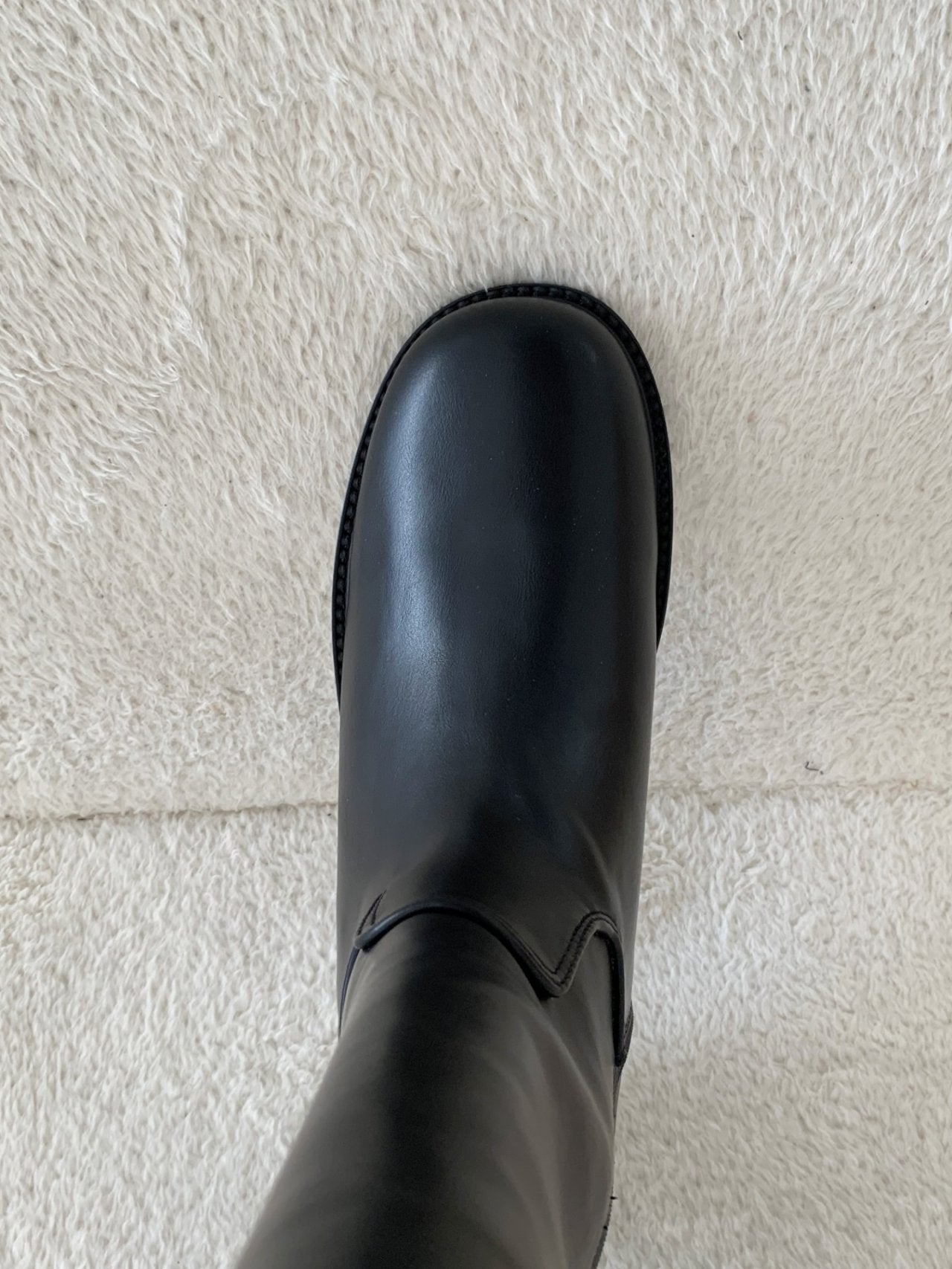 simple half flat boots