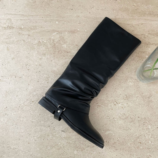 Wrinkle Ankle Folder Boots