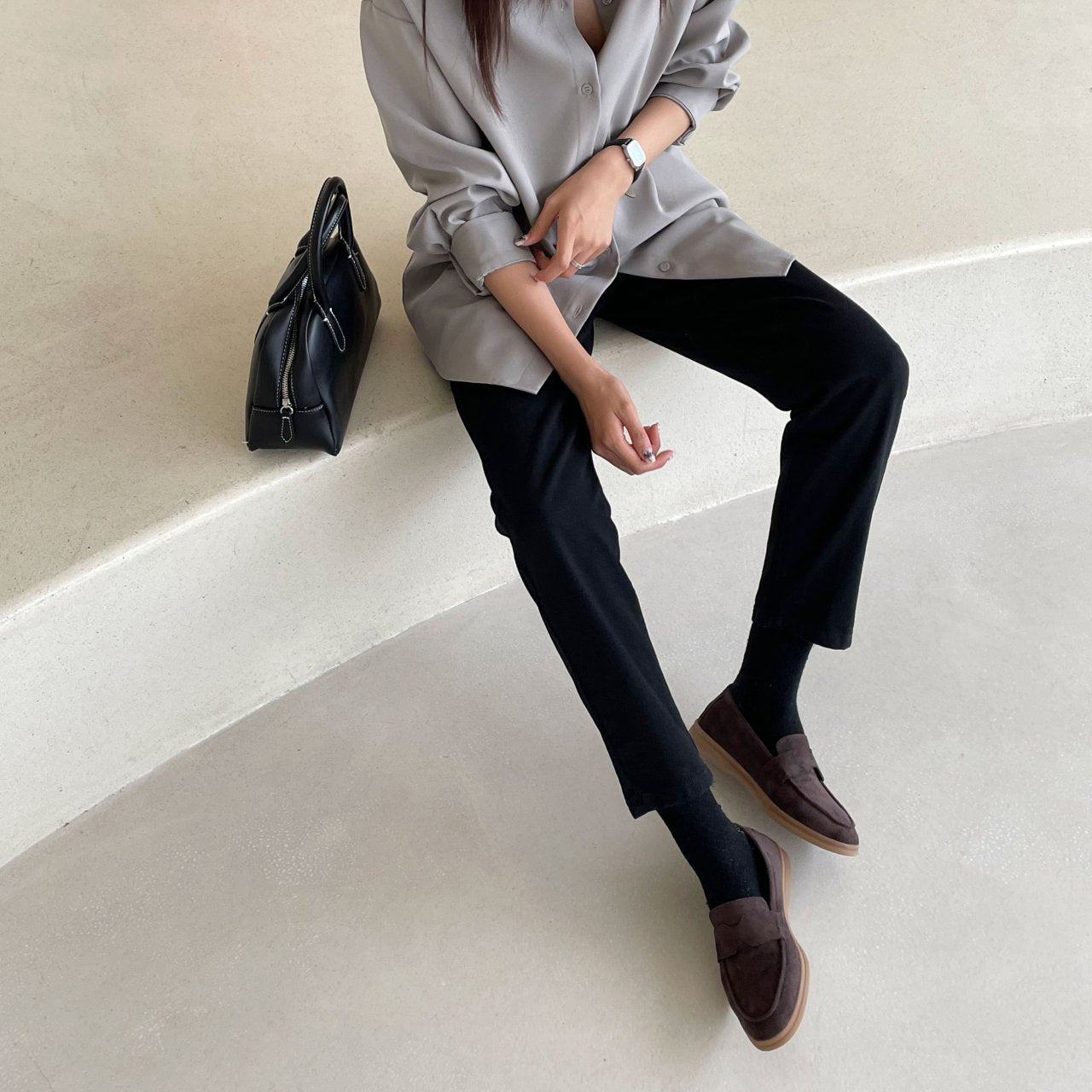 sol Daily suede loafers