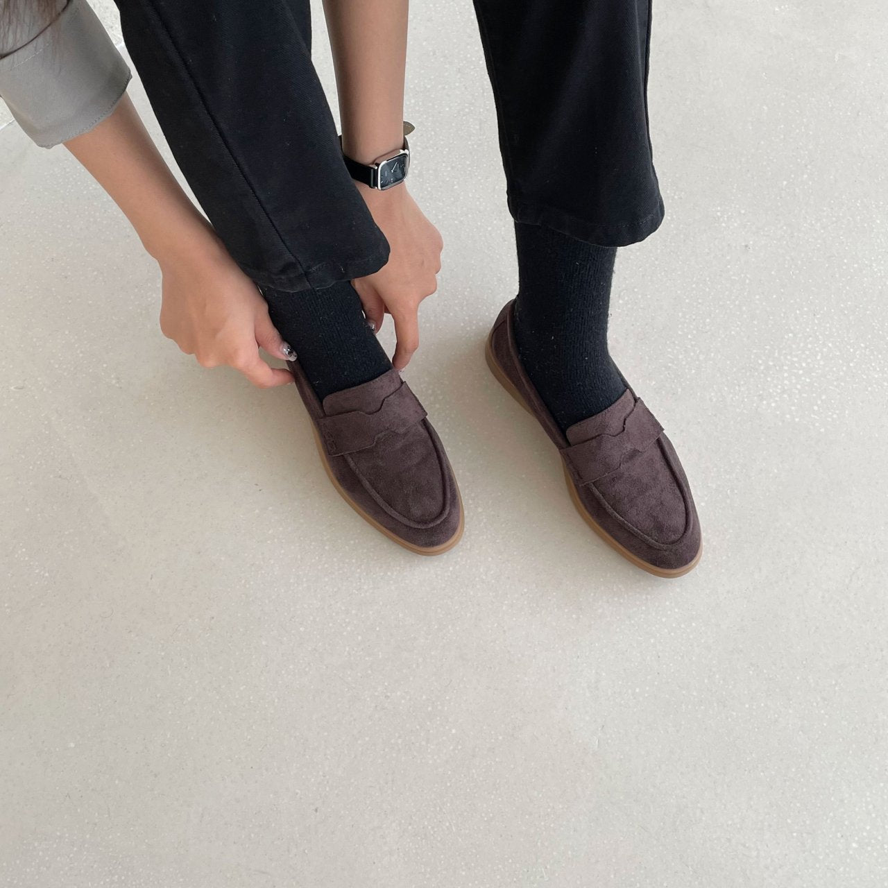 sol Daily suede loafers