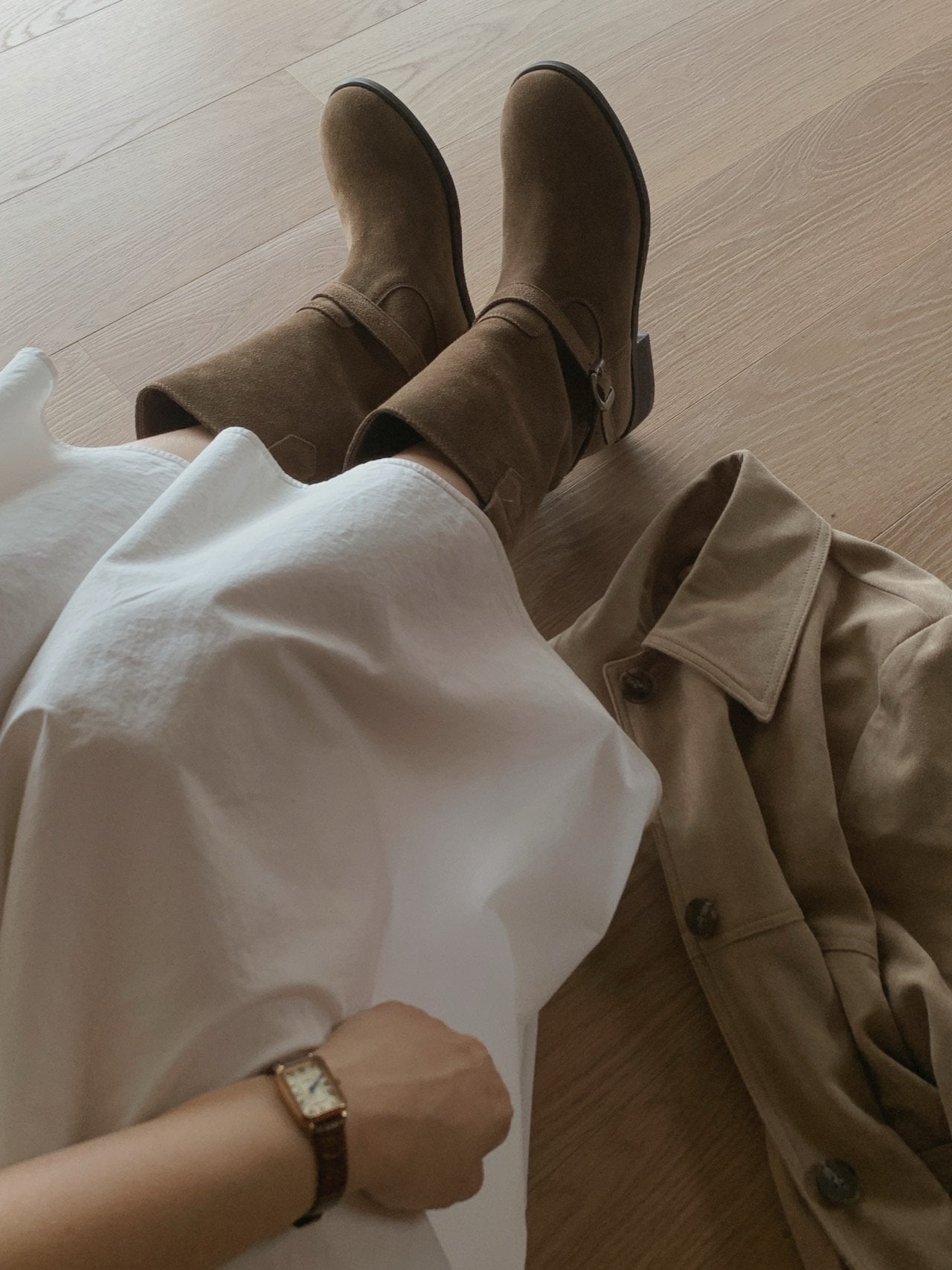 Dual Mood Leather half Boots-2col