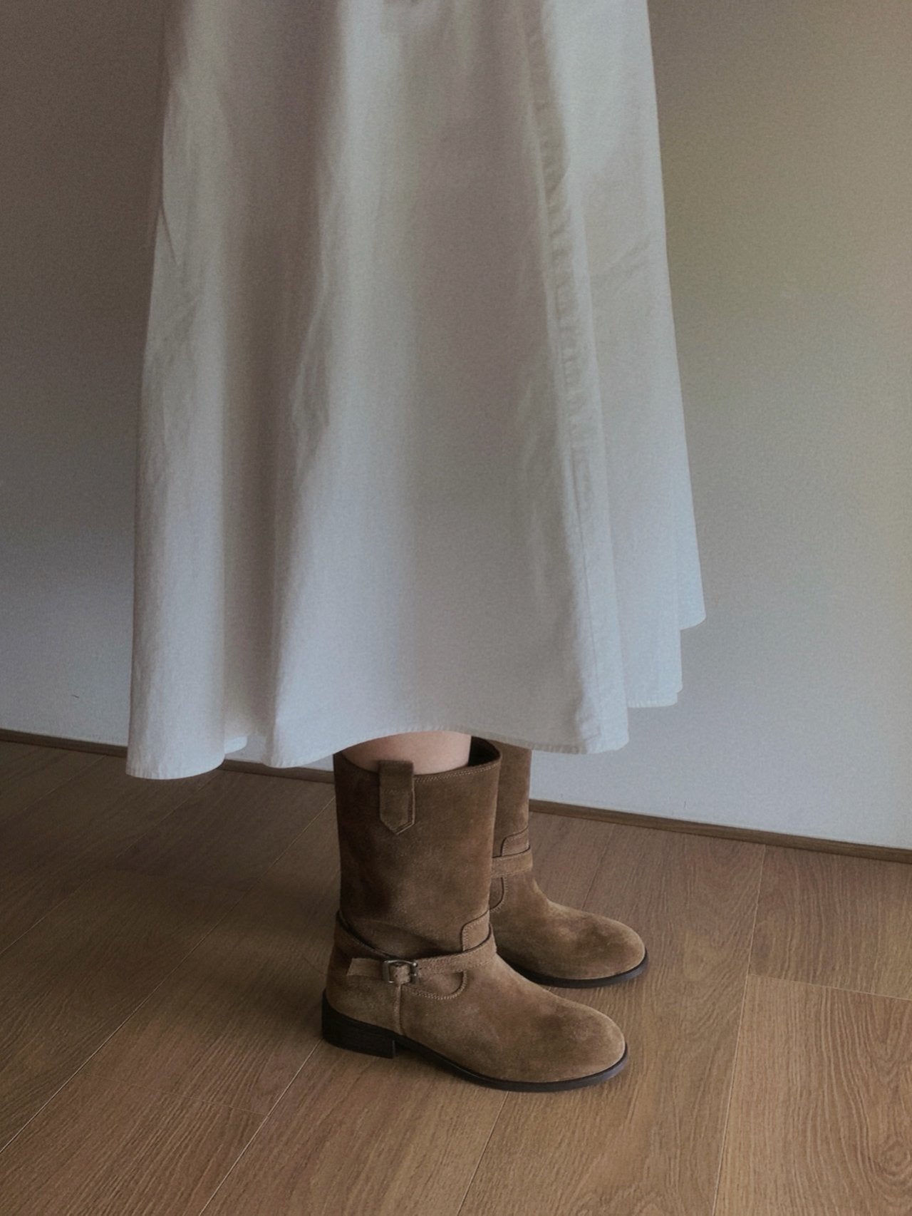 Dual Mood Leather half Boots-2col