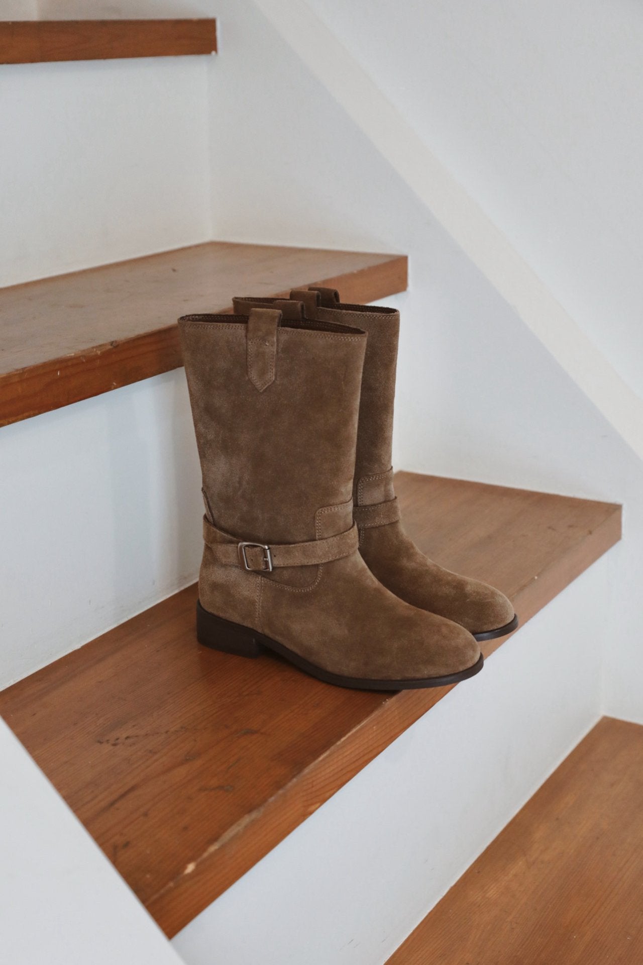 Dual Mood Leather half Boots-2col