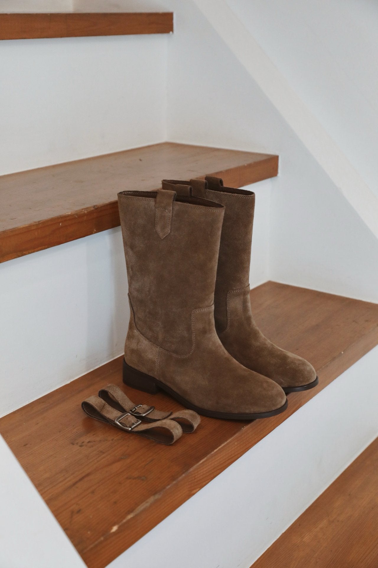 Dual Mood Leather half Boots-2col