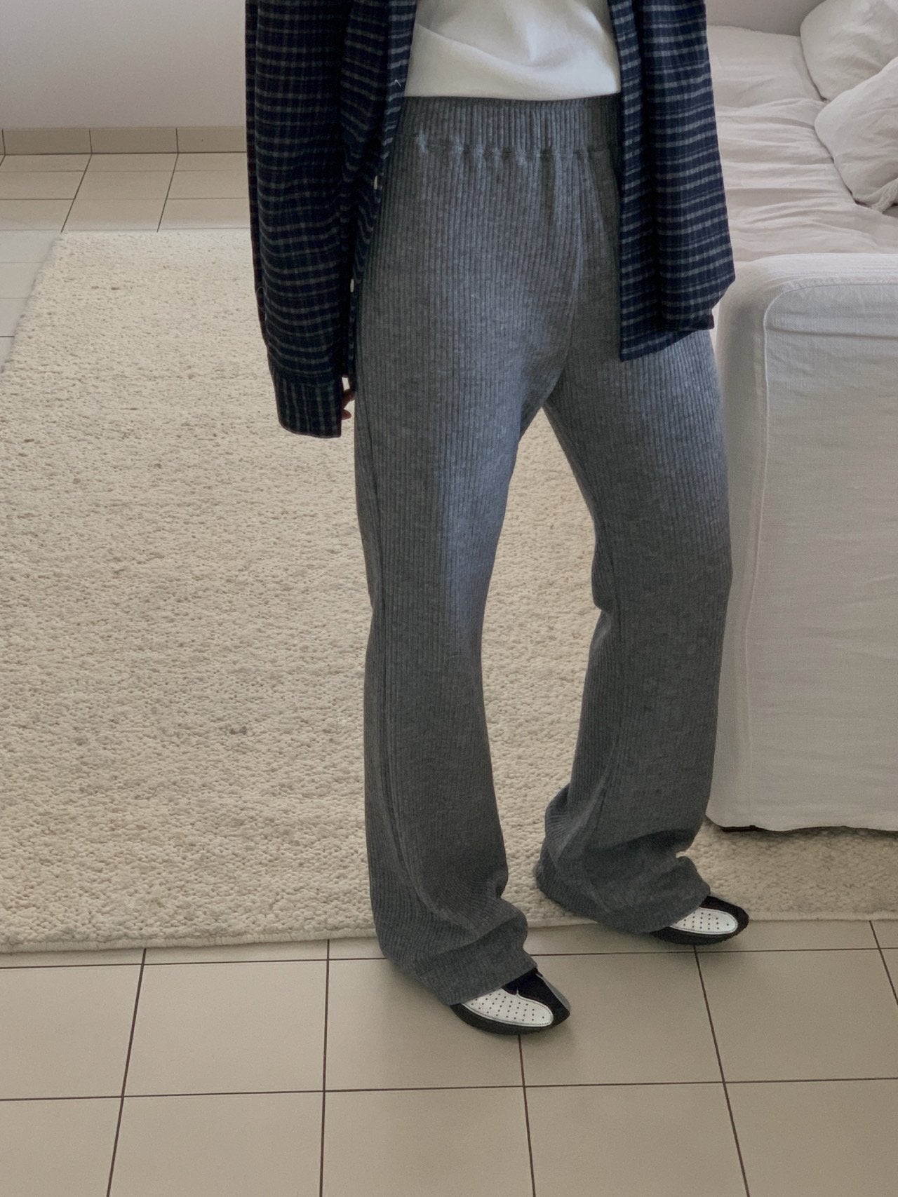 Tom rib pants-2col