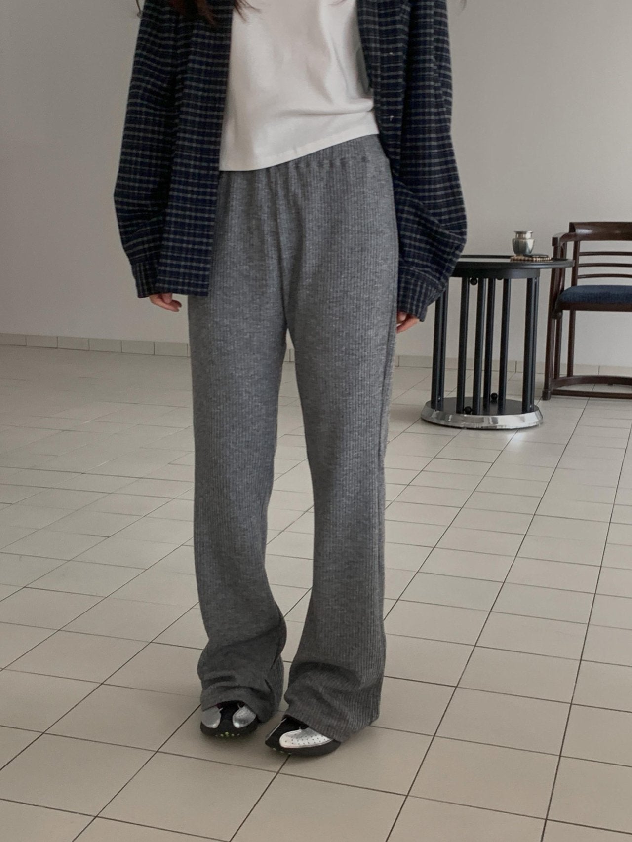Tom rib pants-2col