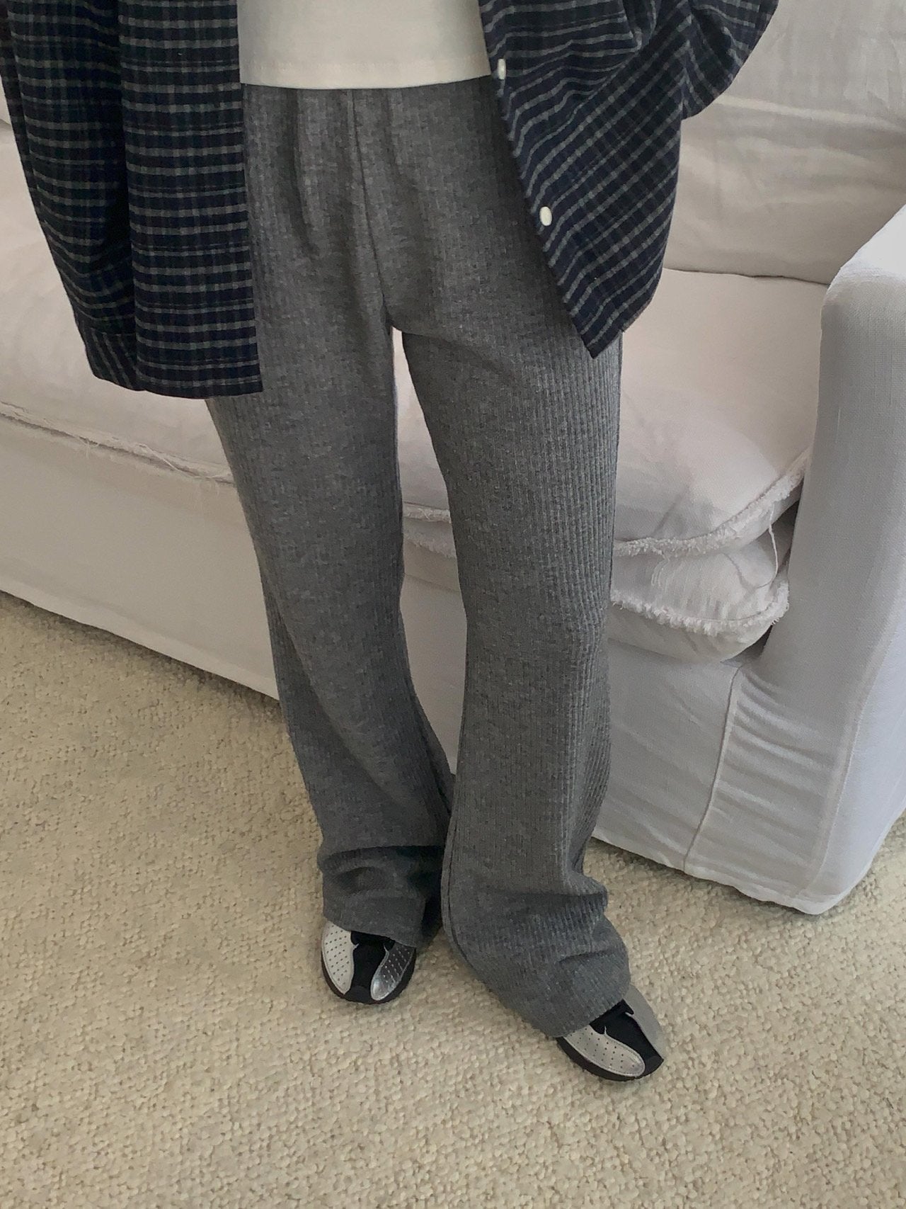 Tom rib pants-2col