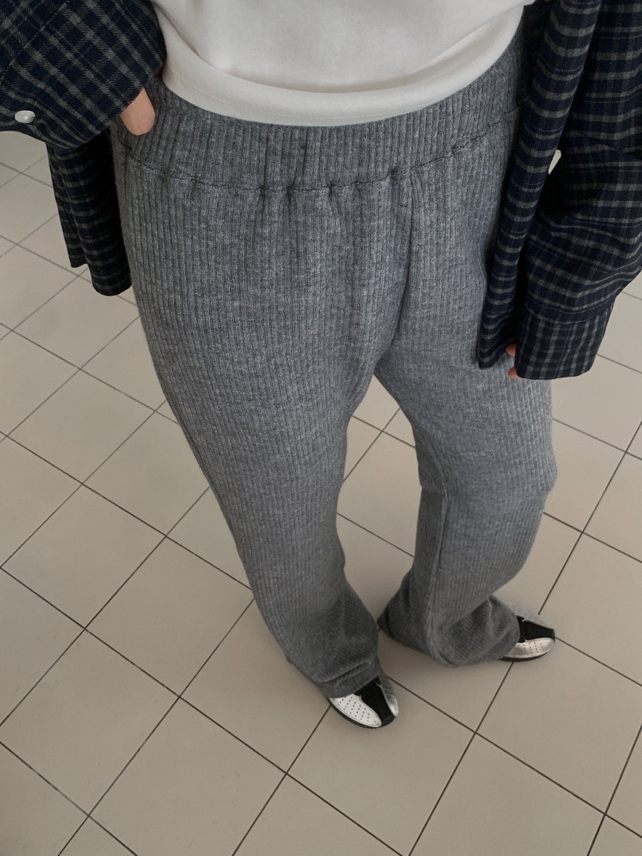 Tom rib pants-2col