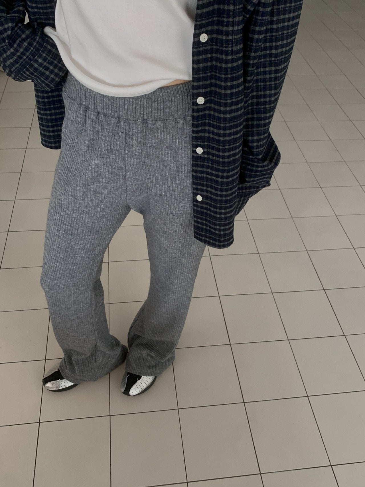 Tom rib pants-2col