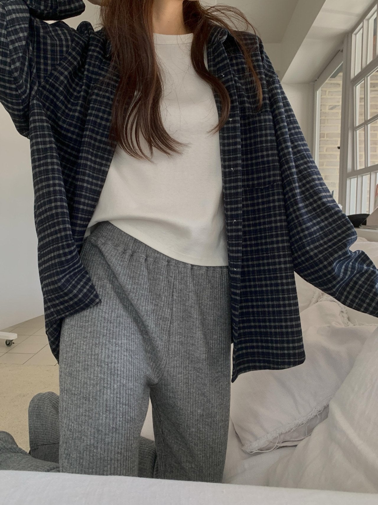 Tom rib pants-2col